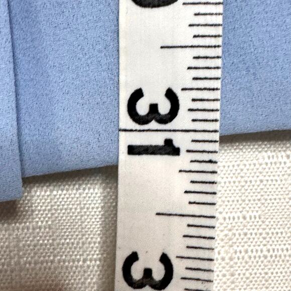 Vintage 80s Pleated Midi Skirt Size 10 Baby Blue Feminine Retro‎ Business Casual - Picture 7 of 9